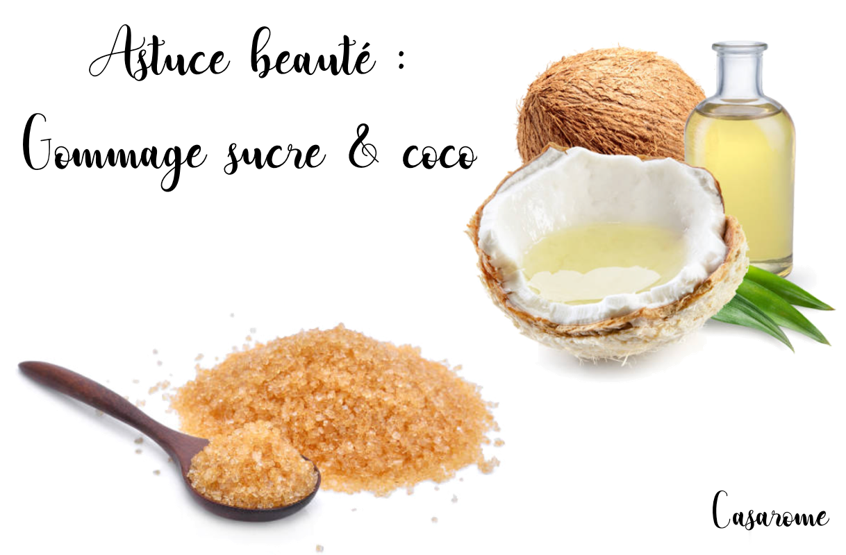 Gommage sucre huile de coco