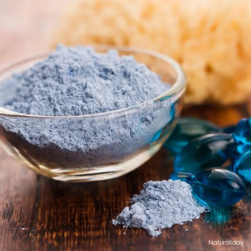Argile bleue peau