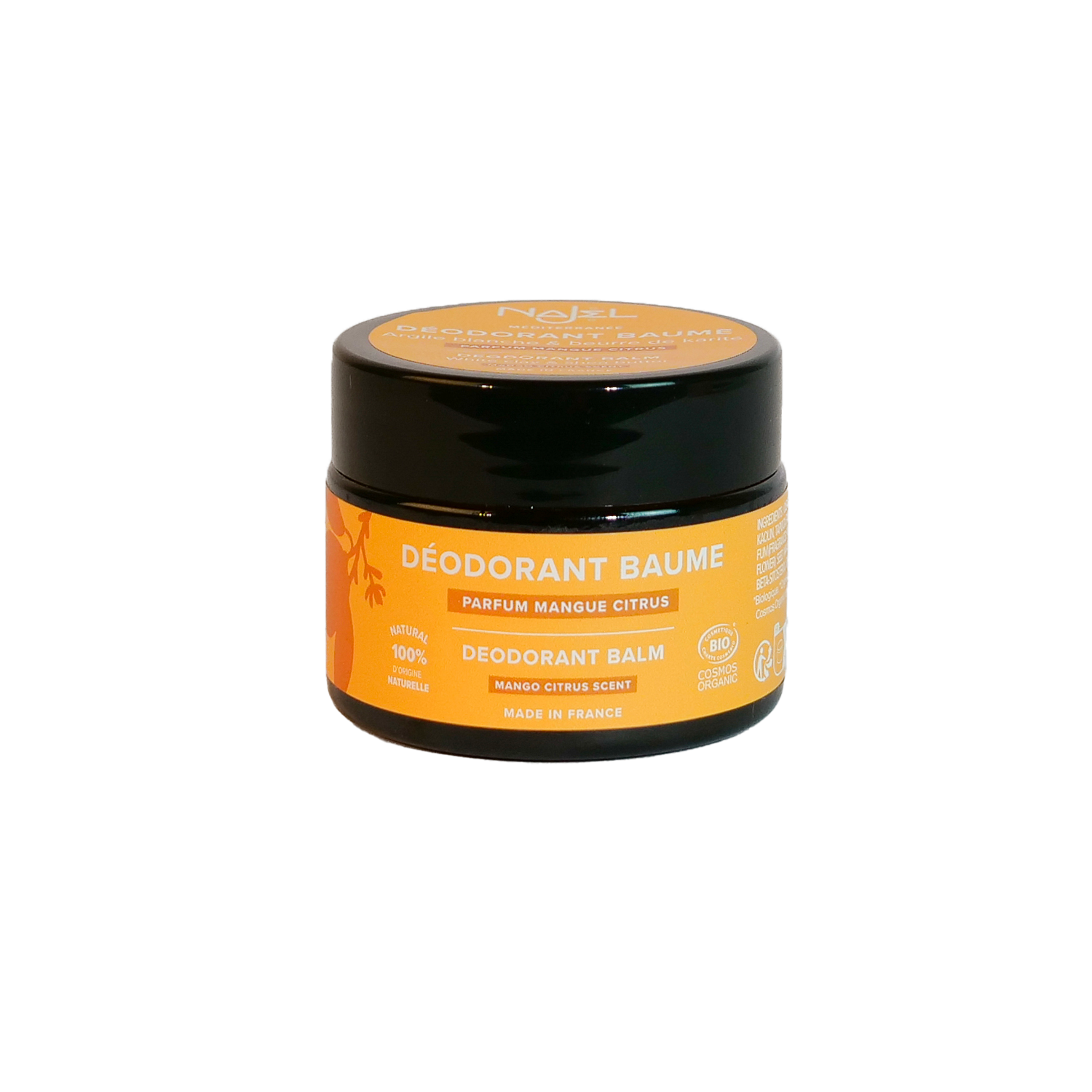Déodorant baume naturel bio à la mangue citrus