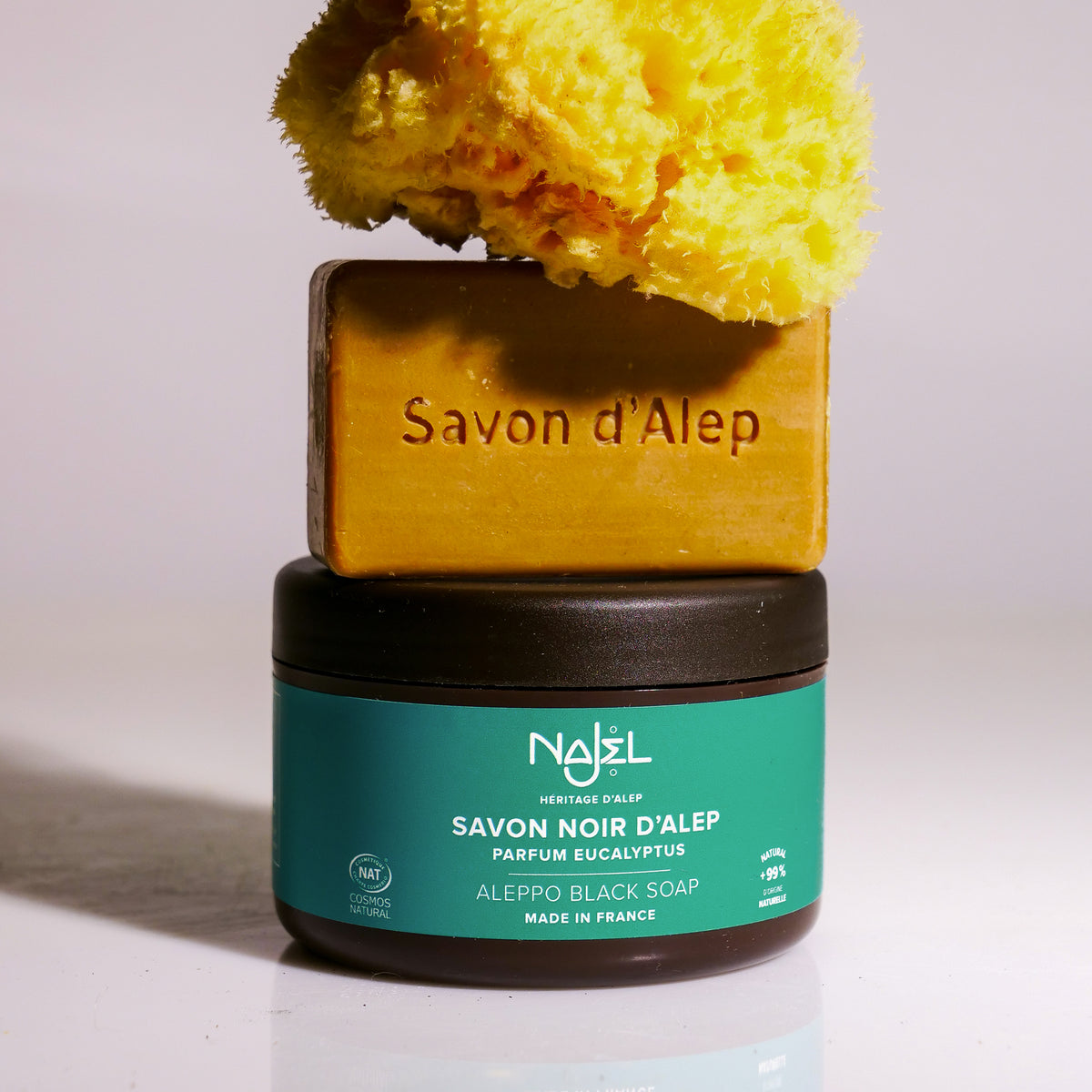 Savon Noir Bio Premium à L'Eucalyptus Alepia - Savon Naturel Français, Neuf