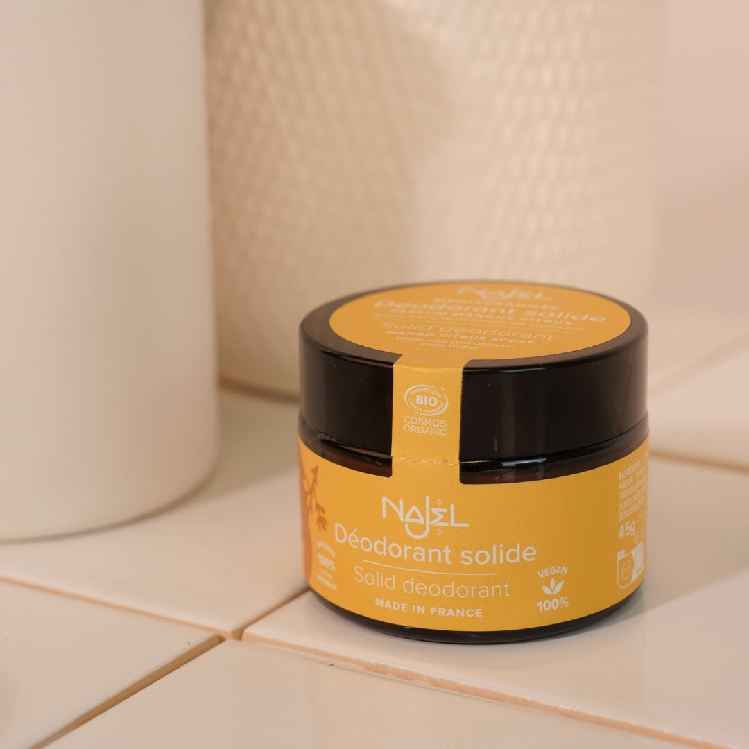 Déodorant baume naturel bio à la mangue citrus