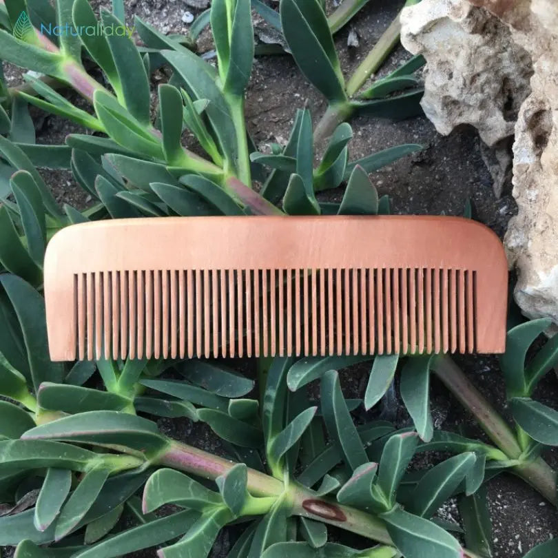 peigne en bois dents serrees sans manche