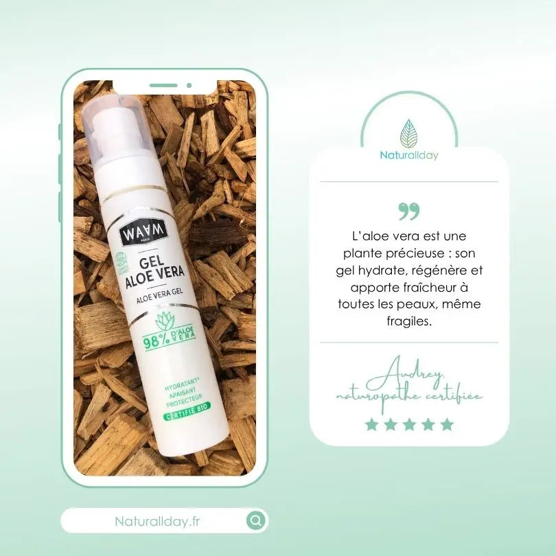 Gel d’aloe vera BIO - Le soin hydratant & apaisant multi-usages